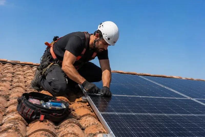 Maintenance et monitoring de panneaux solaires à Ousse-Suzan